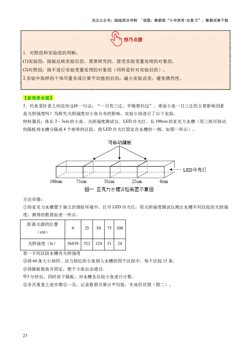 题型03实验探究（讲练）（解析版）_02中考总复习（2026版更新中）_08-生物-中考总复习_2025中考复习资料_2025中考二轮课件ppt+讲义+练习生物_讲义+练习