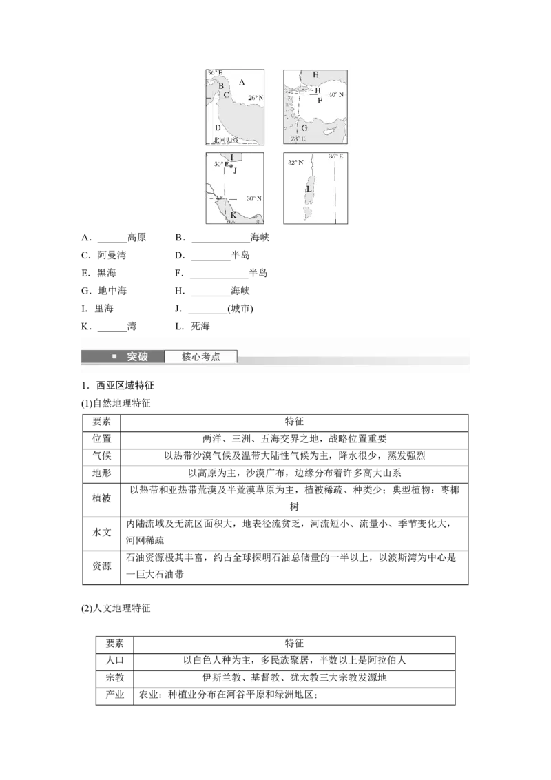 第一章　第1讲　课时77　西亚　非洲_9.2025地理总复习_2025年新高考资料_一轮复习_2025高考大一轮复习讲义+练习（完结）_2025高考大一轮复习地理（人教版）_2025大一轮复习讲义