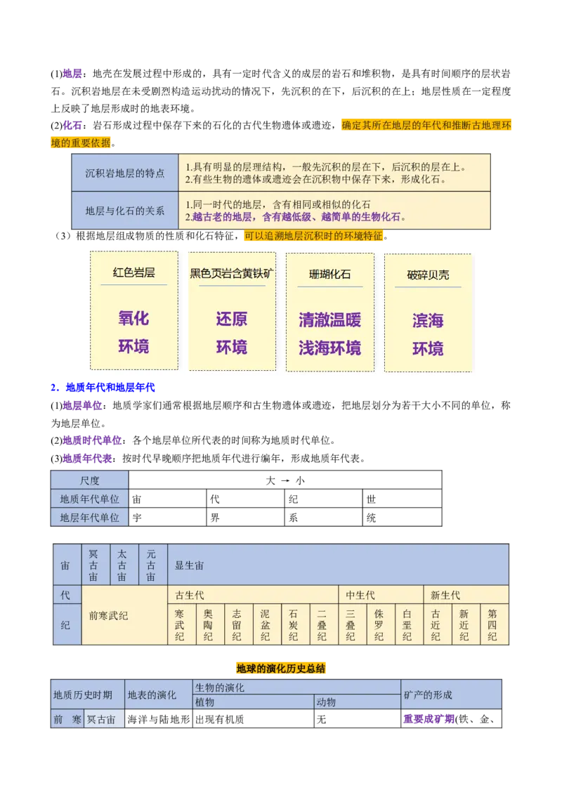 第03讲地球的宇宙环境、演化历史与圈层结构（讲义）（解析版）_9.2025地理总复习_2025年新高考资料_一轮复习_2025年高考地理一轮复习讲练测（新教材新高考）