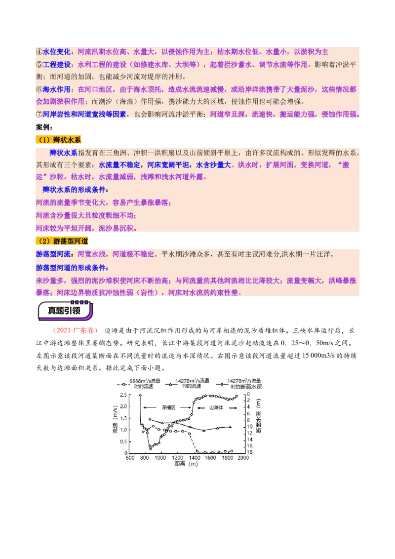 第14讲外力作用与地表形态（含河流地貌、河流冲淤）（讲义）（原卷版）_9.2025地理总复习_2025年新高考资料_一轮复习_2025年高考地理一轮复习讲练测（新教材新高考）
