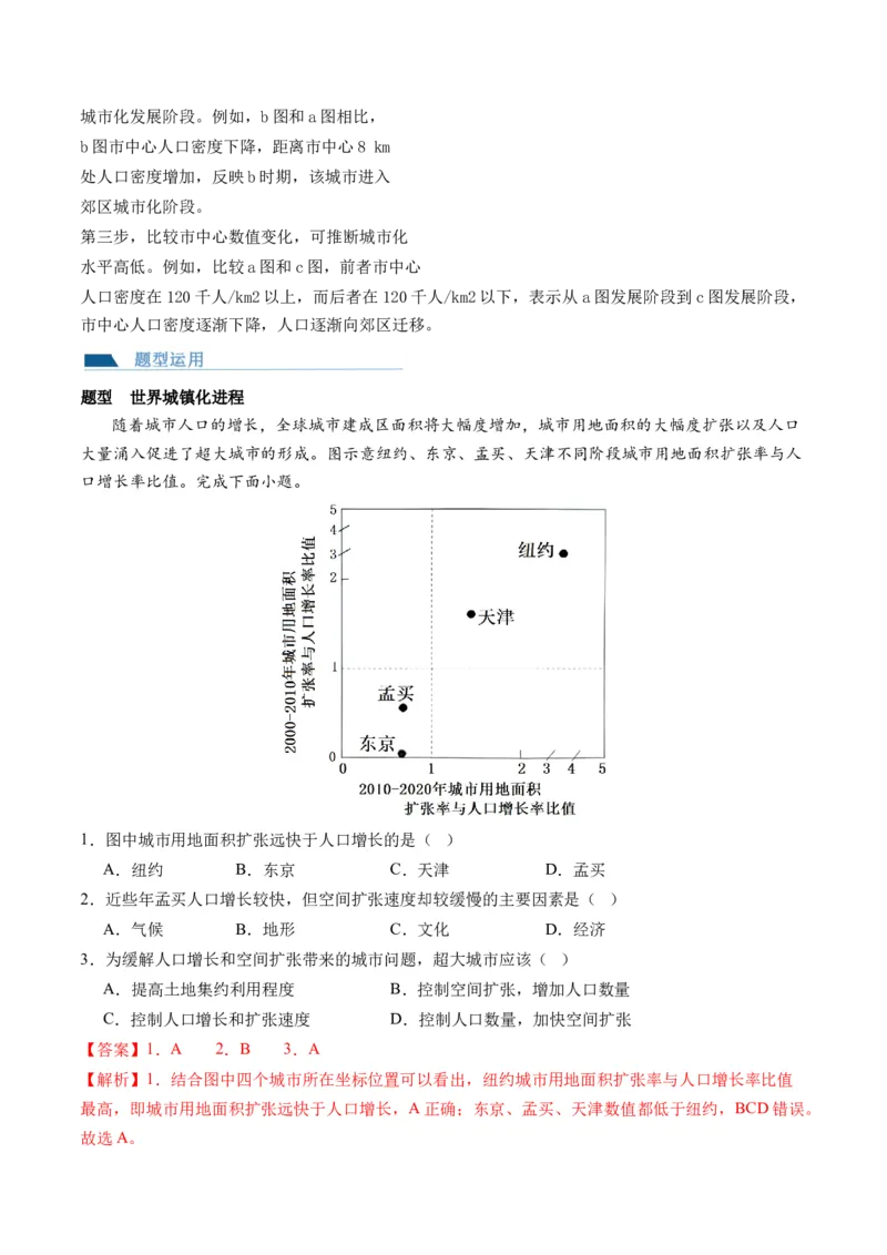 第23讲城镇化（讲义）（解析版）_9.2025地理总复习_2024年新高考资料_1.2024一轮复习_2024年高考地理一轮复习讲练测（新教材新高考）