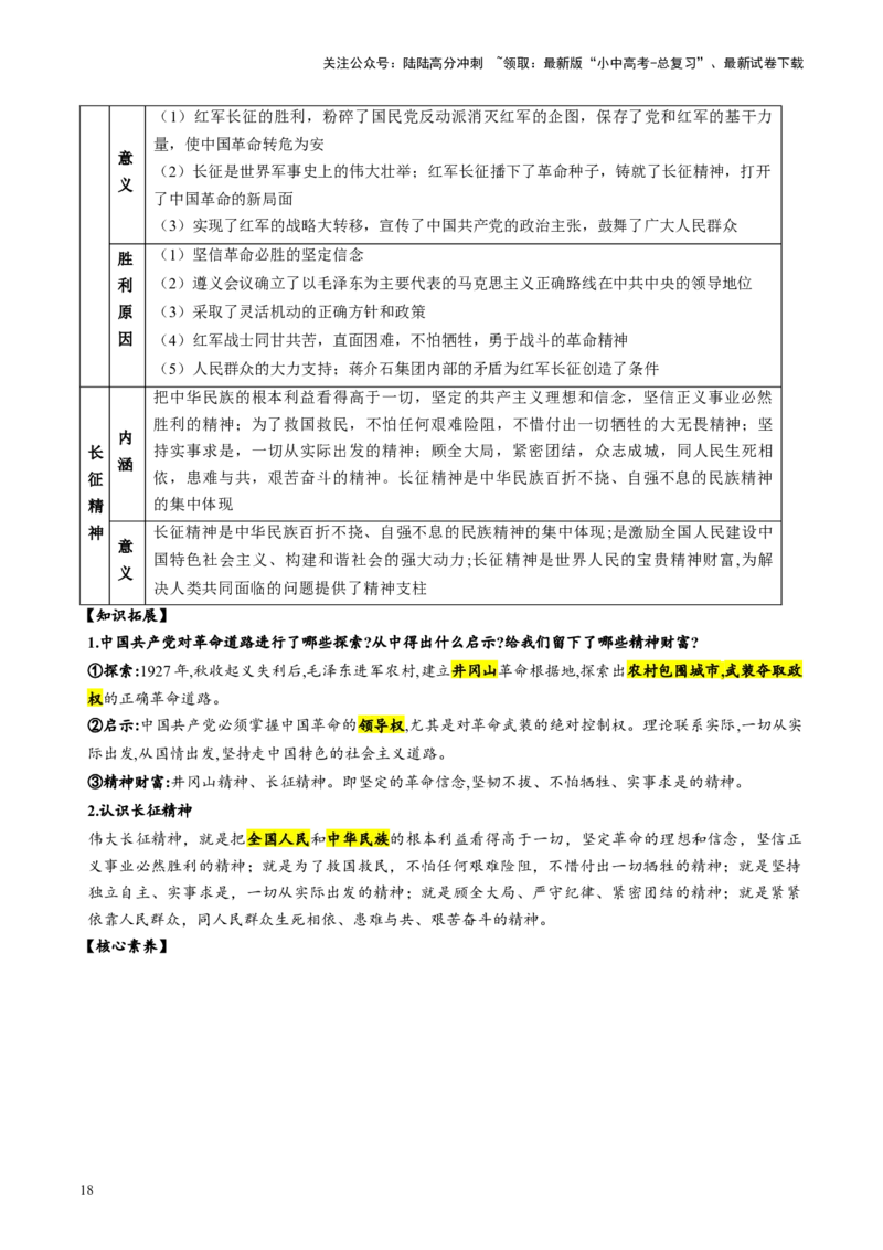 （讲义）专题11从国共合作到国共对立（解析版）_02中考总复习（2026版更新中）_06-历史-中考总复习_2024年中考复习资料_一轮复习_配套讲义（原卷版+解析版）_教师版（含答案解析）