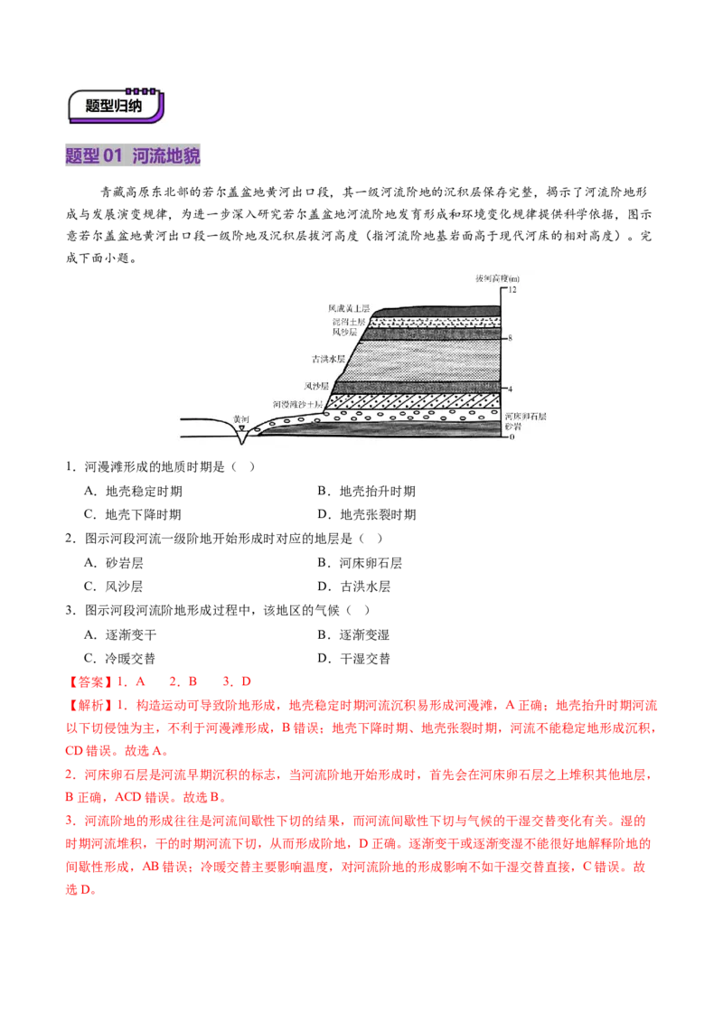 第14讲外力作用与地表形态（含河流地貌、河流冲淤）（讲义）（解析版）_9.2025地理总复习_2025年新高考资料_一轮复习_2025年高考地理一轮复习讲练测（新教材新高考）