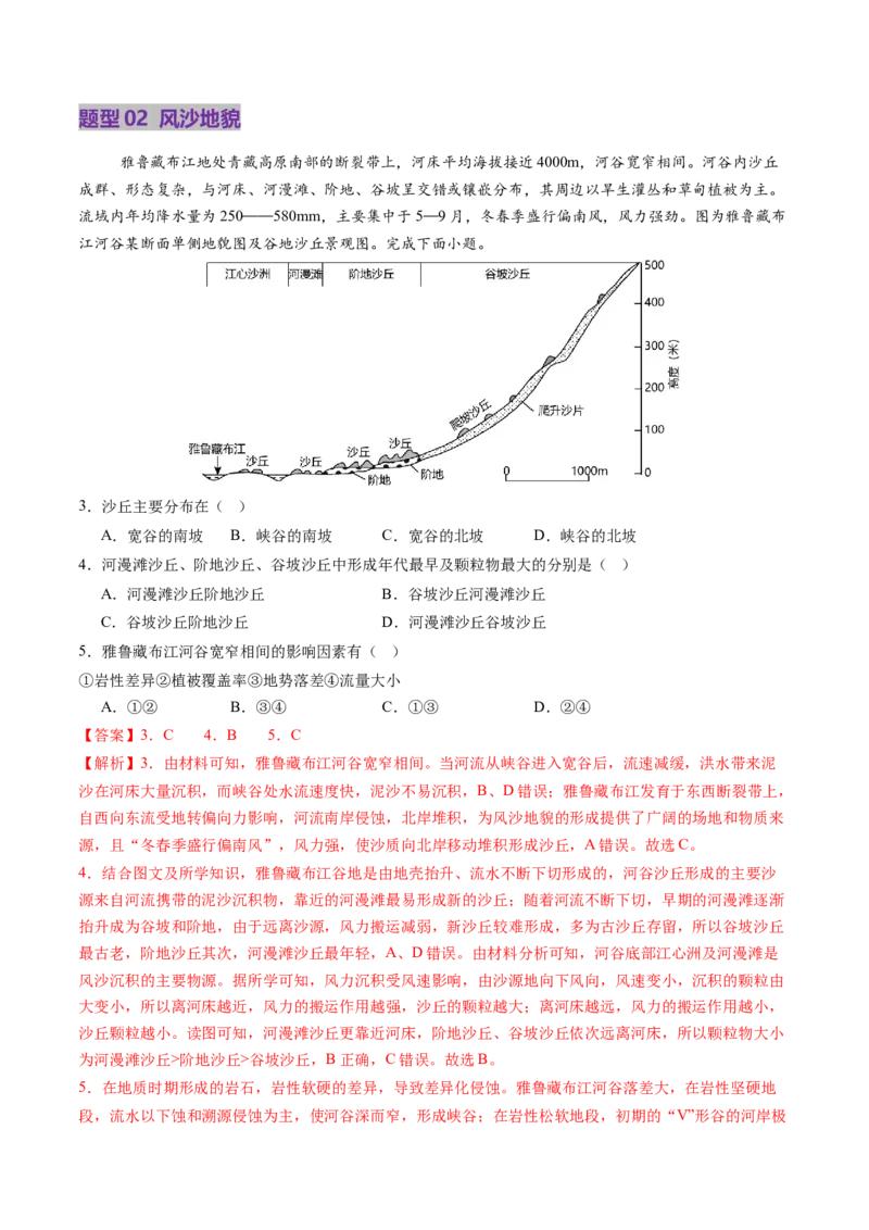 第14讲外力作用与地表形态（含河流地貌、河流冲淤）（讲义）（解析版）_9.2025地理总复习_2025年新高考资料_一轮复习_2025年高考地理一轮复习讲练测（新教材新高考）