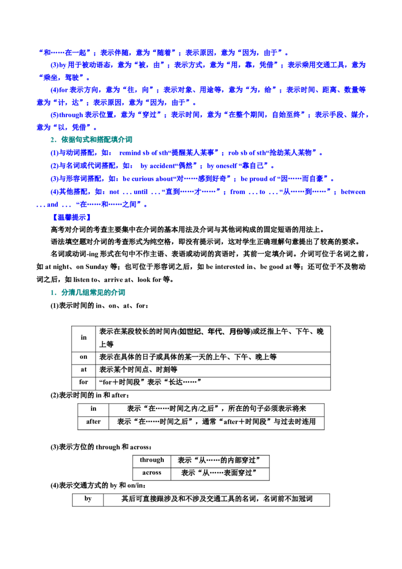 专题语法填空（讲义）（解析版）_3.2025英语总复习_2024年新高考资料_2.2024二轮复习_2024年高考英语二轮复习讲练测（新教材新高考）_第四部分语法填空