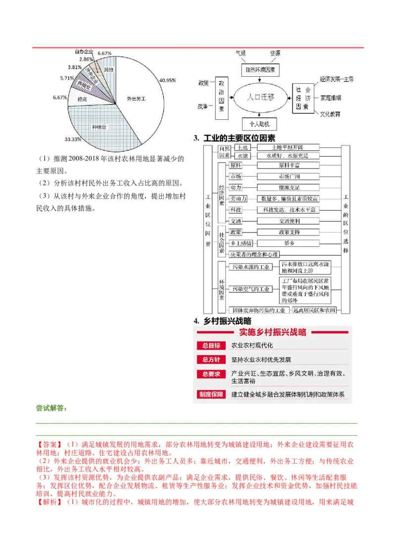 第18题工业（城镇化结合考察、产业可持续发展等）-备战2024年高考地理临考题号押题（广东卷）（解析版）_9.2025地理总复习_2024年新高考资料_5.2024三轮冲刺