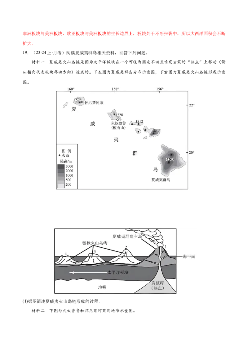 微专题岛屿、火山以及温泉的形成（解析版）_9.2025地理总复习_2024年新高考资料_3.2024专项复习_备战2024年高考地理总复习专题考点+微专题集成讲练辑