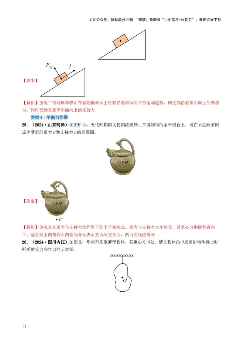 题型01作图专练-备战2025年中考物理真题题源解密（全国通用）（解析版）_02中考总复习（2026版更新中）_04-物理-中考总复习_2025年中考复习资料