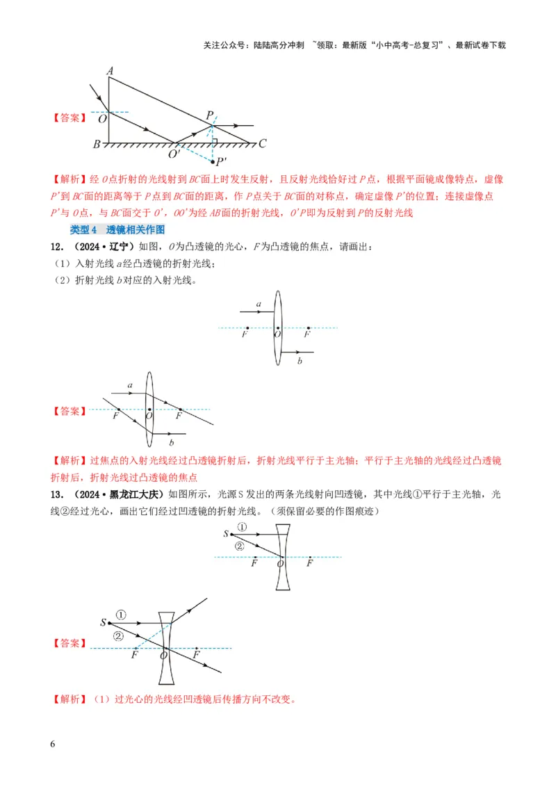 题型01作图专练-备战2025年中考物理真题题源解密（全国通用）（解析版）_02中考总复习（2026版更新中）_04-物理-中考总复习_2025年中考复习资料
