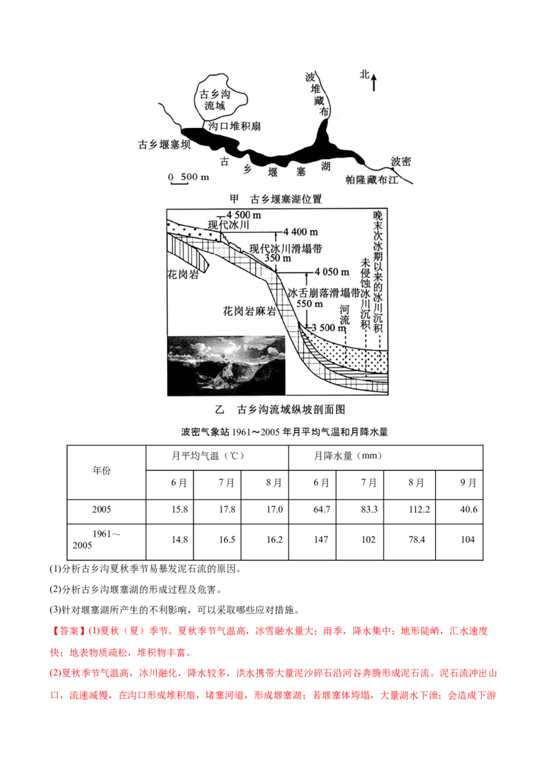 微专题湖泊（解析版）_9.2025地理总复习_2024年新高考资料_3.2024专项复习_备战2024年高考地理总复习专题考点+微专题集成讲练辑