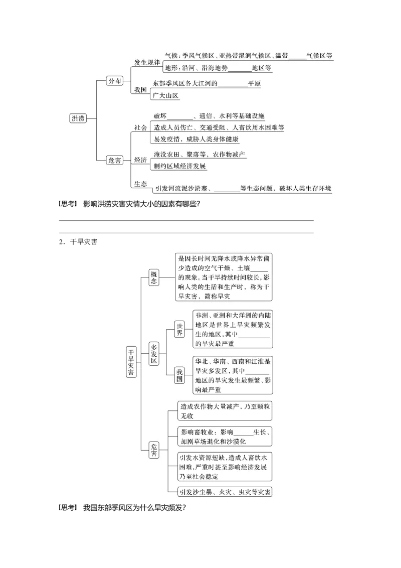 第一部分　第七章　课时40　气象灾害_9.2025地理总复习_2024年新高考资料_1.2024一轮复习_2024年高考地理一轮复习讲义（新人教版）_学生版在此文件夹_大一轮复习讲义_第一部分　自然地理