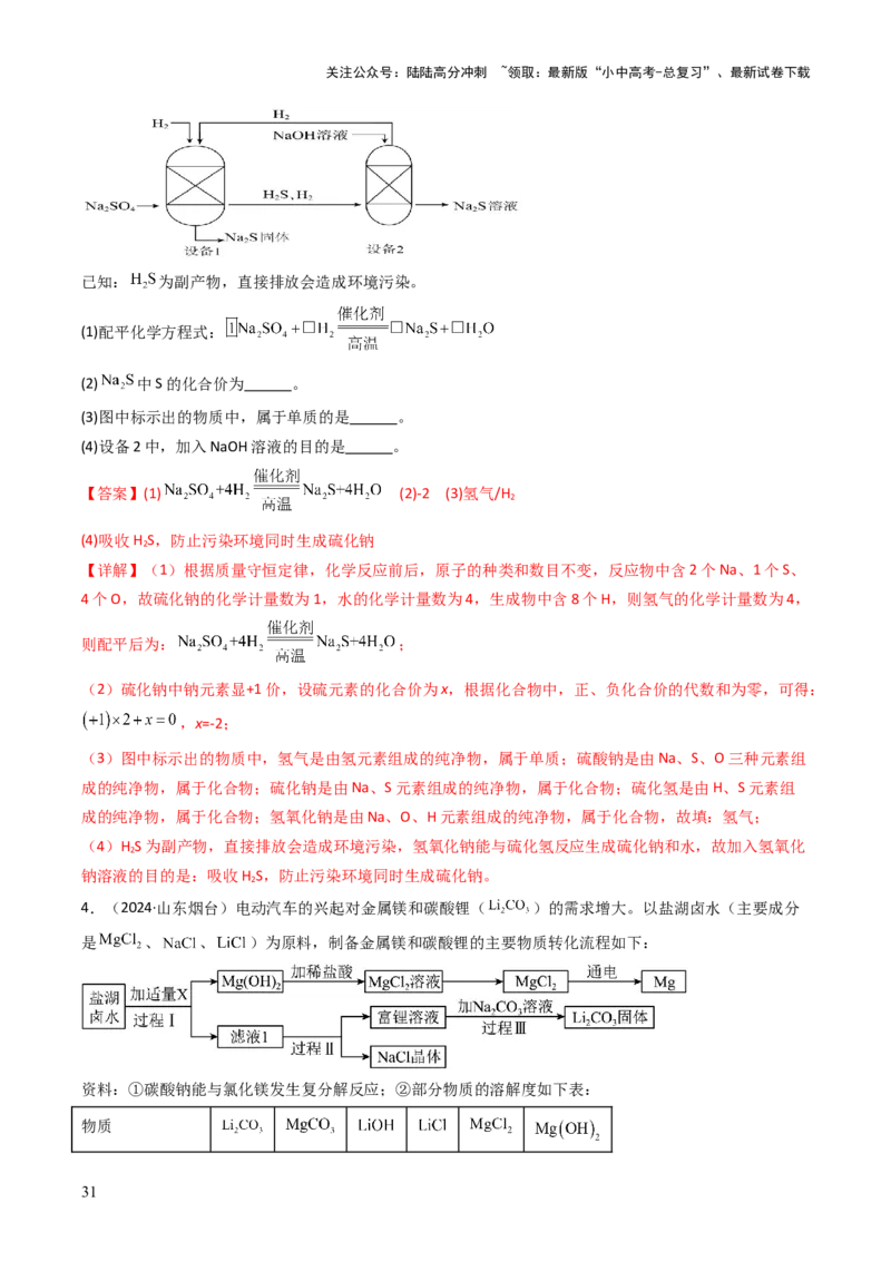 题型03工艺流程题（解析版）_02中考总复习（2026版更新中）_05-化学-中考总复习_2025年中考复习资料_备战2025年中考化学真题题源解密
