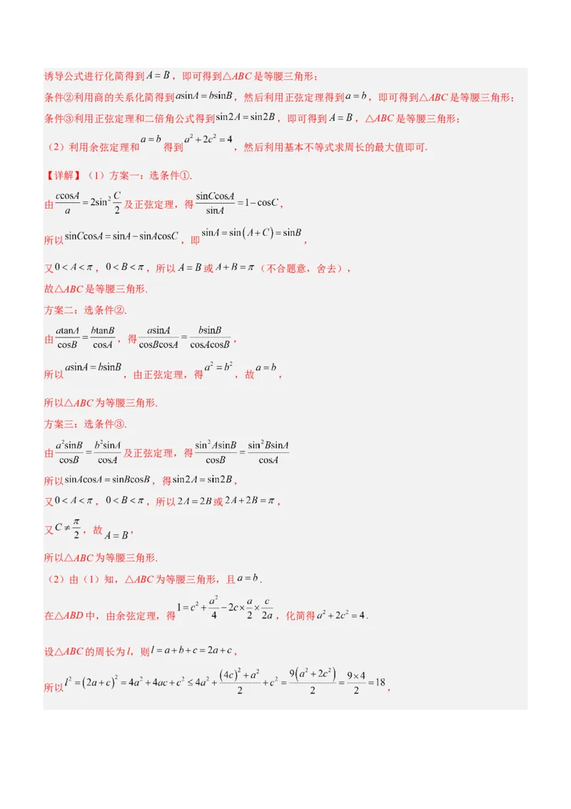 专题10解三角形问题（练）解析版_2.2025数学总复习_2023年新高考资料_二轮复习_备战2023年高考数学二轮复习考点精讲练（新教材&middot;新高考）