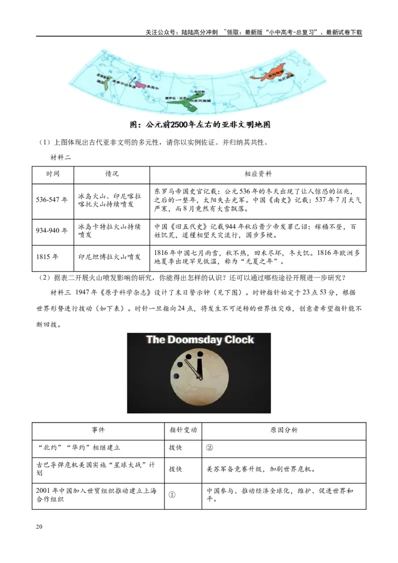（练习）专题27二战后的世界变化（解析版）_02中考总复习（2026版更新中）_06-历史-中考总复习_2024年中考复习资料_一轮复习_（课件+讲义+练习)2024年中考历史一轮复习讲练测（全国通用）