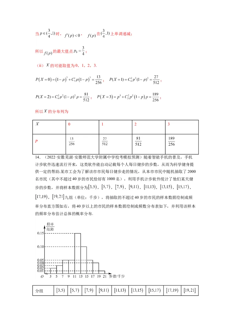 专题10-2概率统计（解答题）(解析版）_2.2025数学总复习_2023年新高考资料_二轮复习_2023年高考数学二轮热点题型归纳演练（新高考专用）
