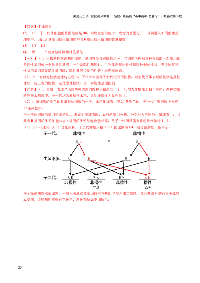 题型04热点情景（讲练）（解析版）_02中考总复习（2026版更新中）_08-生物-中考总复习_2025中考复习资料_2025中考二轮课件ppt+讲义+练习生物_讲义+练习