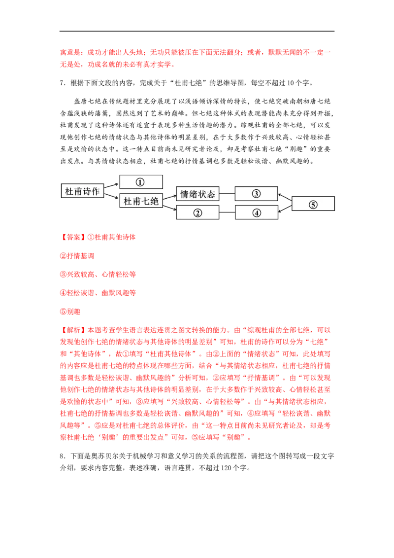 专题09图文转换-2023年高考语文毕业班二轮热点题型归纳与变式演练（全国通用）（解析版）_1.2025语文总复习_赠送：通用版（老高考）复习资料_二轮复习