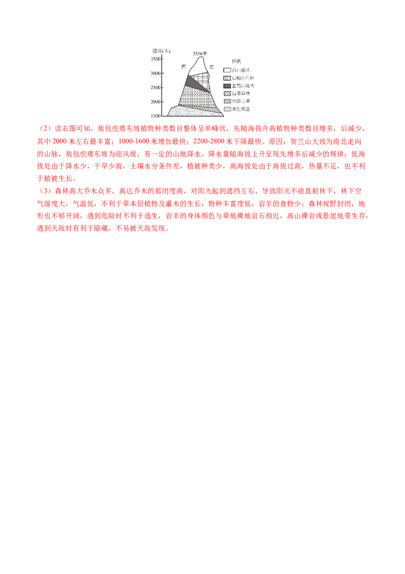 押题09自然地理环境的整体性与差异性-备战2024年高考地理临考题型押题（辽宁卷）（解析版）_9.2025地理总复习_2024年新高考资料_5.2024三轮冲刺