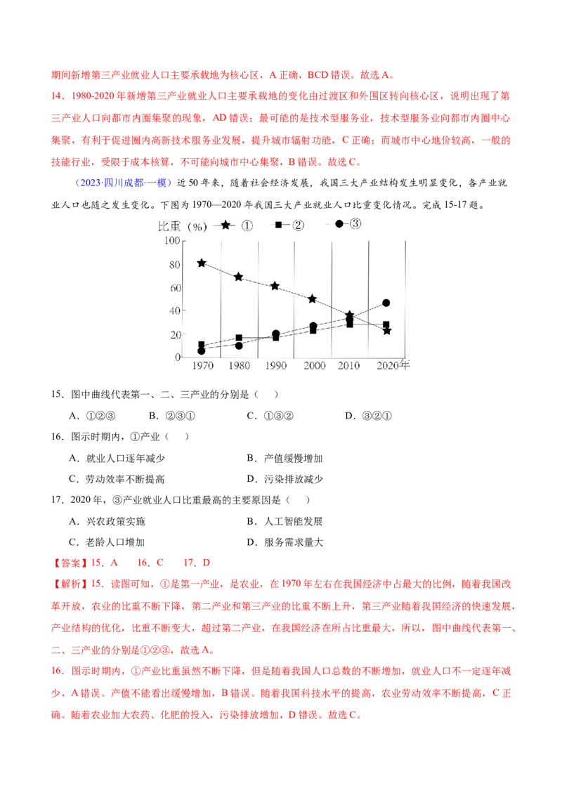 押题03工业、产业转移与升级-备战2024年高考地理临考题型押题（辽宁卷）（解析版）_9.2025地理总复习_2024年新高考资料_5.2024三轮冲刺