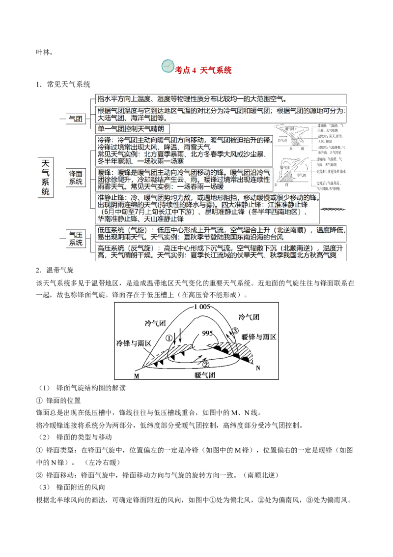 查补知识&middot;通关练专题02大气的运动（原卷版）_9.2025地理总复习_2024年新高考资料_5.2024三轮冲刺_查漏补缺2024年高考地理复习冲刺过关（新高考通用）