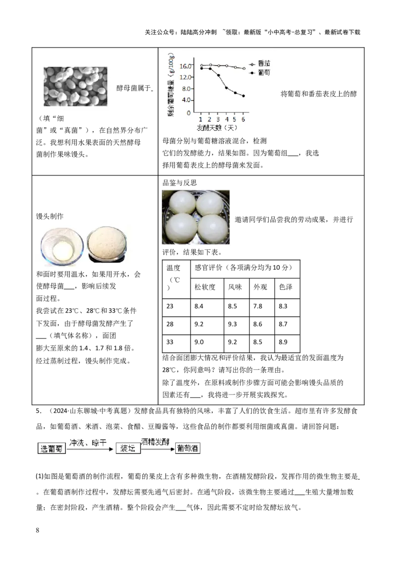 题型05生物学与社会.跨学科实践解题技巧（原卷版）_02中考总复习（2026版更新中）_08-生物-中考总复习_2025中考复习资料_2025年中考生物答题方法模板