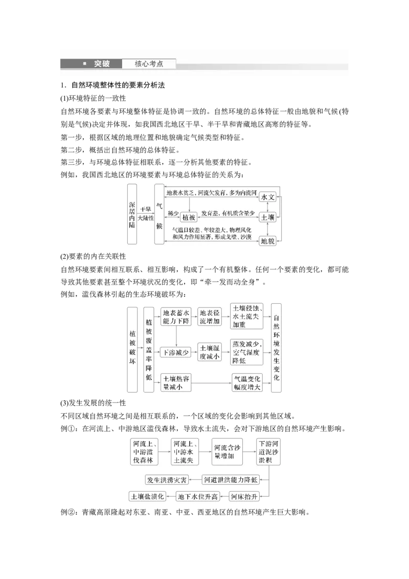 第一部分第六章第1讲课时36　自然环境的整体性_9.2025地理总复习_2025年新高考资料_一轮复习_2025高考大一轮复习讲义+练习（完结）_2025高考大一轮复习地理（湘教版）