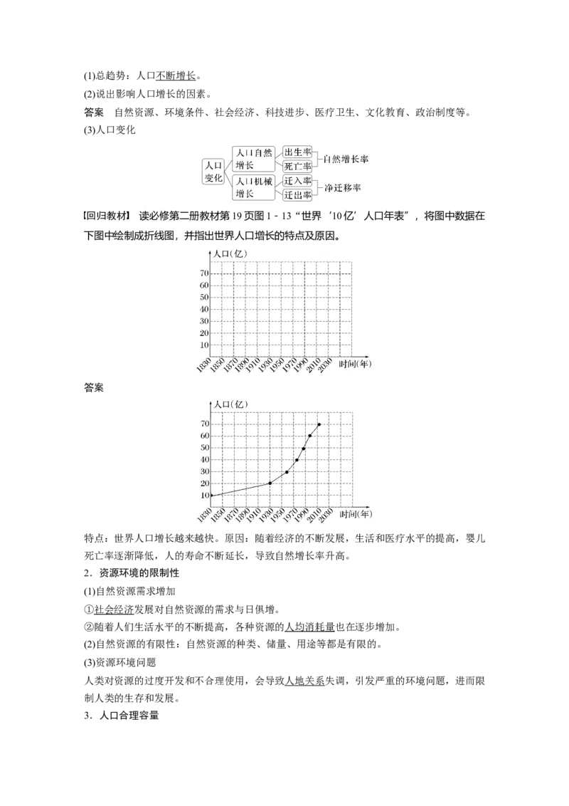 第二部分第一章课时41　人口分布与人口容量_9.2025地理总复习_2025年新高考资料_一轮复习_2025高考大一轮复习讲义+练习（完结）_2025高考大一轮复习地理（湘教版）