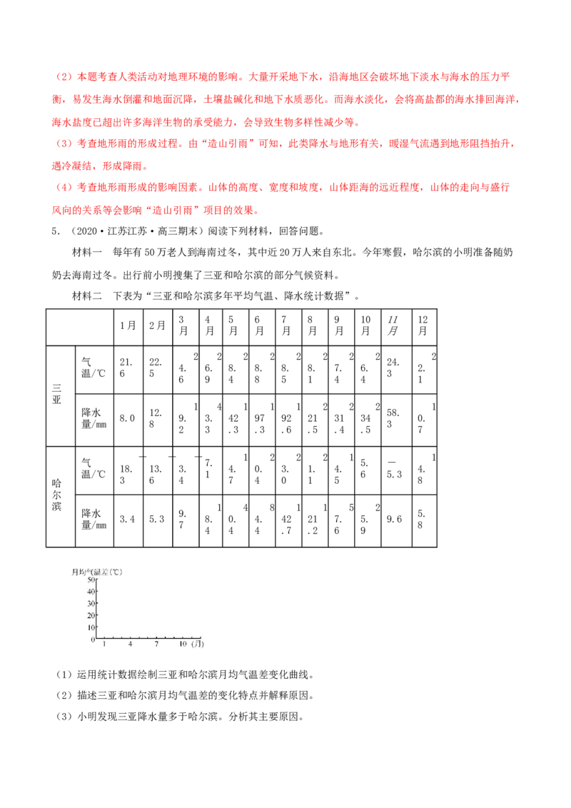 类型07气压带和风带及气候（解析版）_9.2025地理总复习_2023年新高考复习资料_专项复习_2023年高考地理实践力之图形绘制或填涂类题型突破（新高考）