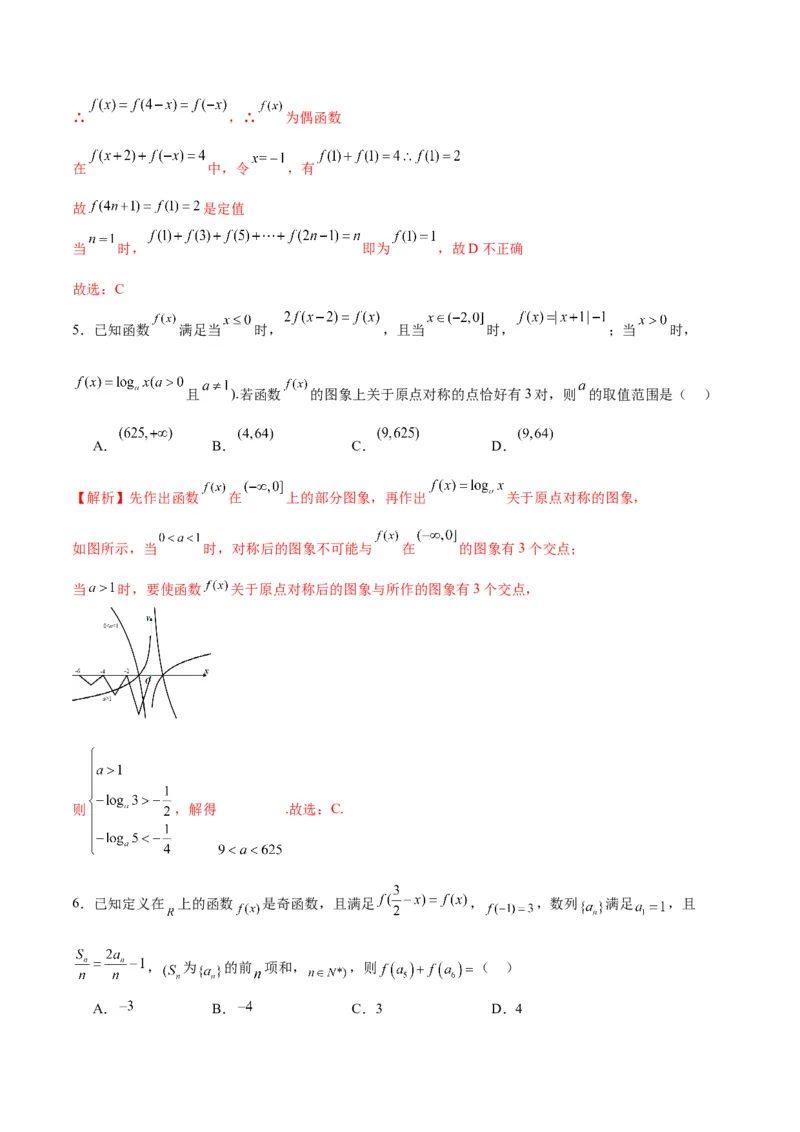 专题12函数的基本性质综合测试(含2021-2023高考真题)(解析版)_2.2025数学总复习_2024年新高考资料_3.2024专项复习_2024年新高考数学之函数专项重难点突破练（新高考专用）