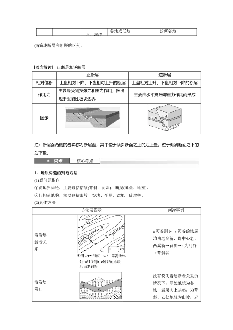 第五章　第1讲　课时27　地质构造与地貌_9.2025地理总复习_2025年新高考资料_一轮复习_2025高考大一轮复习讲义+练习（完结）_2025高考大一轮复习地理（人教版）_2025大一轮复习讲义