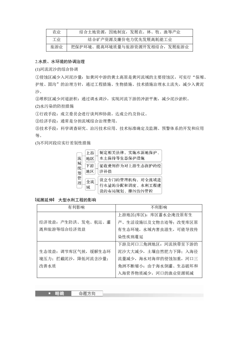 第三部分第三章课时65　长江流域协作开发与环境保护_9.2025地理总复习_2025年新高考资料_一轮复习_2025高考大一轮复习讲义+练习（完结）_2025高考大一轮复习地理（湘教版）