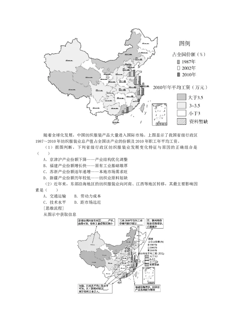 统考版2023版高三地理一轮复习第25讲工业区位因素与工业地域联系学生用书_9.2025地理总复习_赠品通用版（老高考）复习资料_一轮复习_通用版2023届高三地理一轮复习全册学案