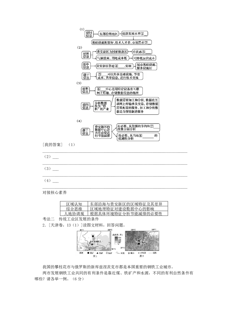 统考版2023版高三地理一轮复习第25讲工业区位因素与工业地域联系学生用书_9.2025地理总复习_赠品通用版（老高考）复习资料_一轮复习_通用版2023届高三地理一轮复习全册学案