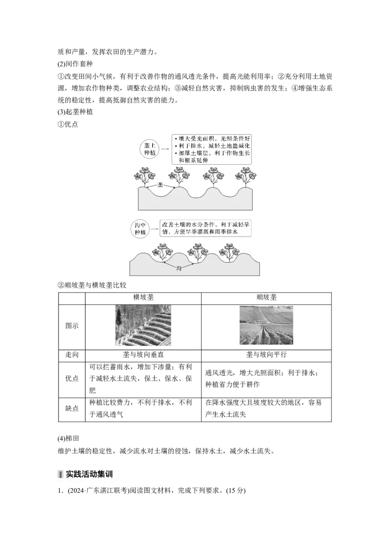 第二部分第三章第1讲课时48　农业布局_9.2025地理总复习_2025年新高考资料_一轮复习_2025高考大一轮复习讲义+练习（完结）_2025高考大一轮复习地理（湘教版）_配套Word版文档第二部分