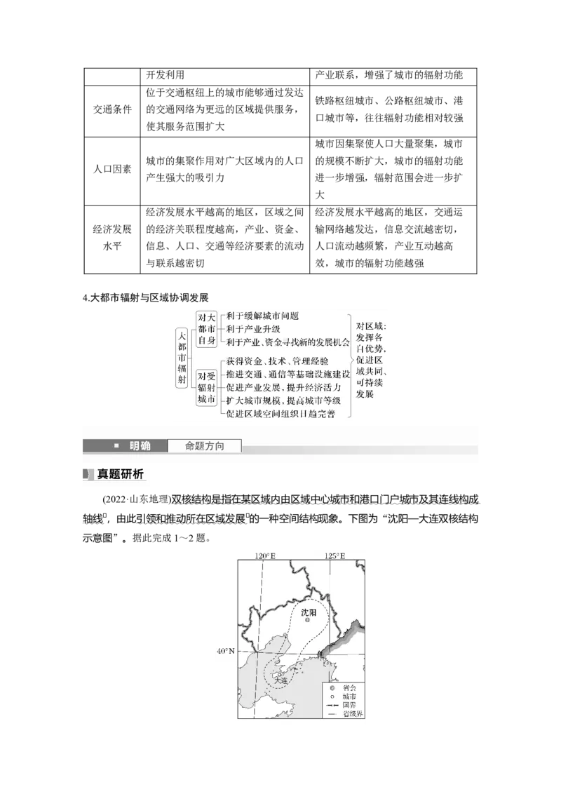 第三部分第二章课时59　大都市的辐射功能&mdash;&mdash;以我国上海为例_9.2025地理总复习_2025年新高考资料_一轮复习_2025高考大一轮复习讲义+练习（完结）_2025高考大一轮复习地理（湘教版）