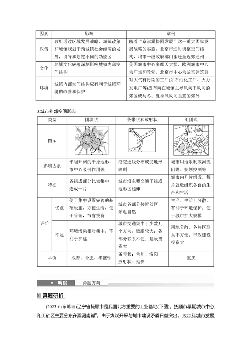 第二章　课时43　乡村和城镇空间结构_9.2025地理总复习_2025年新高考资料_一轮复习_2025高考大一轮复习讲义+练习（完结）_2025高考大一轮复习地理（人教版）_2025大一轮复习讲义