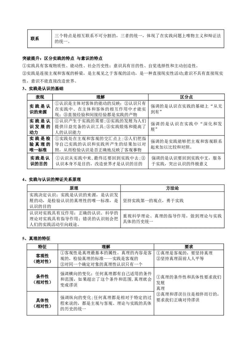 专题08辩证唯物主义（讲义）（原卷版）_8.2025政治总复习_2024年新高考资料_2.2024二轮复习_2024年高考政治二轮复习讲练测（新教材新高考）