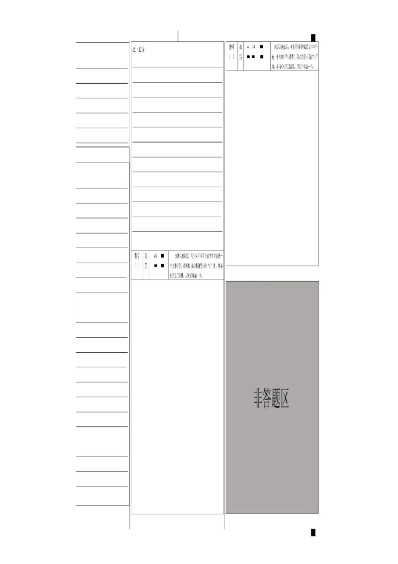 23届高三文科综合10月阶段性考试试卷答题卡A4版_8.2025政治总复习_政治高考模拟题_老高考_2023年_四川省成都市第七中学2022-2023学年高三上学期10月阶段考试文综试题
