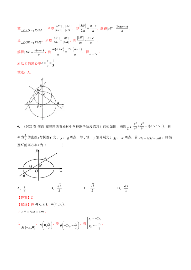 专题11离心率问题速解（精讲精练）（解析版）_2.2025数学总复习_2023年新高考资料_二轮复习_2023年高考数学二轮复习讲练（新高考专用）