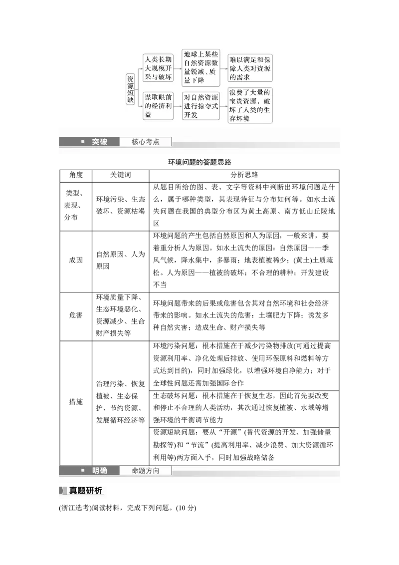 第四部分第一章课时68　人类活动与环境问题_9.2025地理总复习_2025年新高考资料_一轮复习_2025高考大一轮复习讲义+练习（完结）_2025高考大一轮复习地理（湘教版）