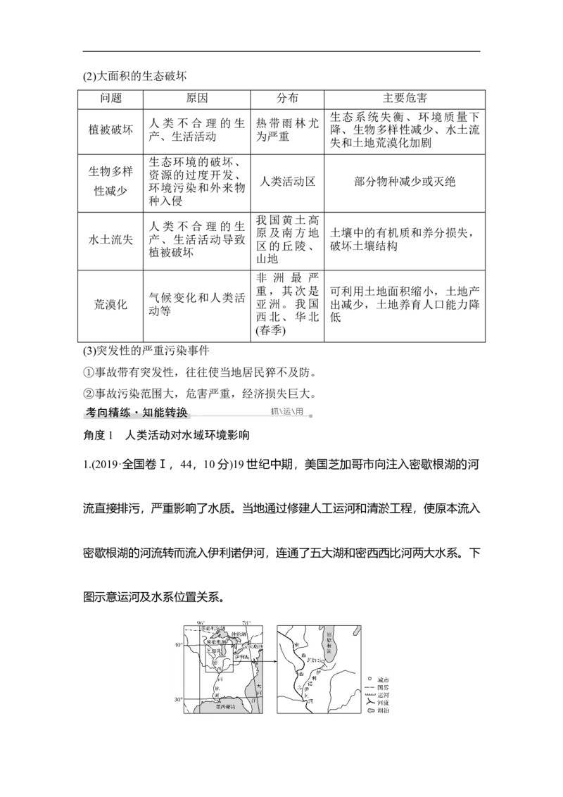 选修6环境保护_9.2025地理总复习_赠品通用版（老高考）复习资料_一轮复习_2023年高考地理一轮复习讲义+课件（全国版）_2023年高考地理一轮复习讲义（全国版）_赠补充习题