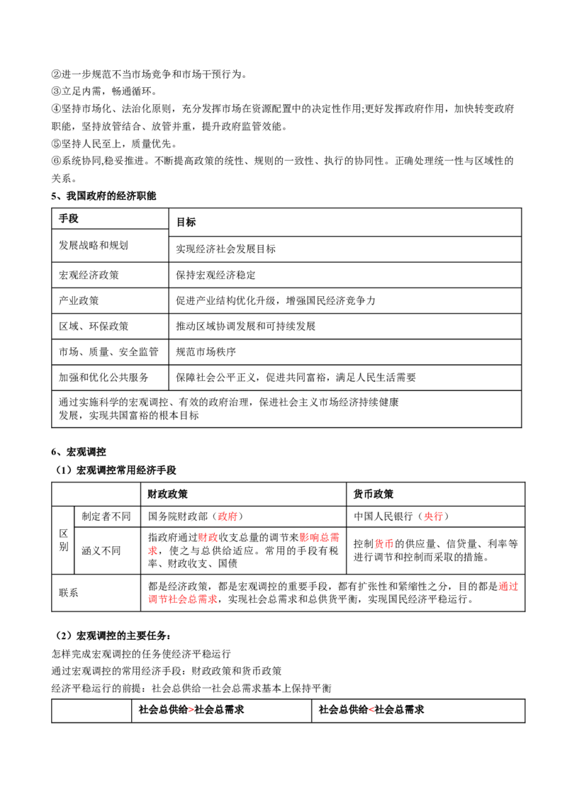 专题03我国的基本经济制度（讲义）（原卷版）_8.2025政治总复习_2024年新高考资料_2.2024二轮复习_2024年高考政治二轮复习讲练测（新教材新高考）