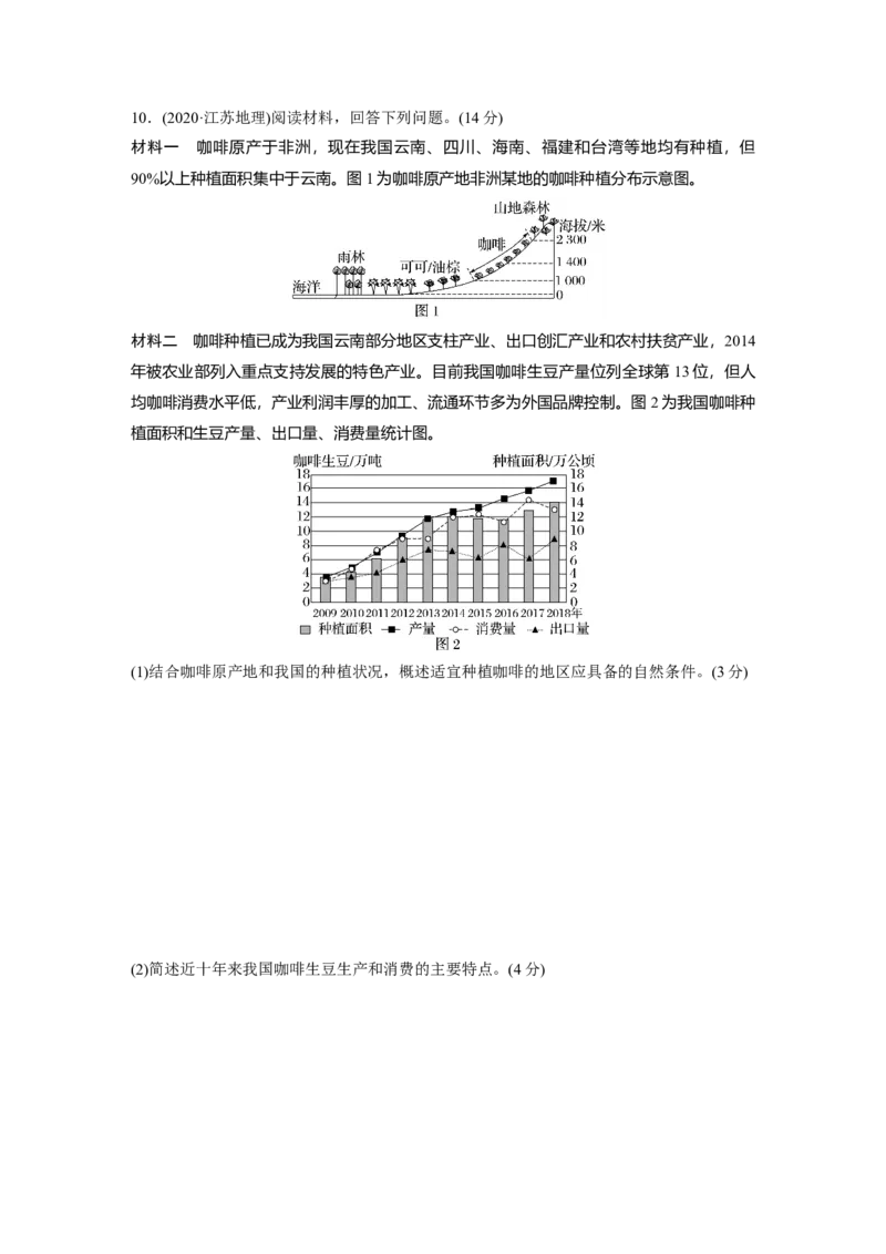 第二部分　第三章　第1讲　真题专练_9.2025地理总复习_2024年新高考资料_1.2024一轮复习_2024年高考地理一轮复习讲义（新人教版）_学生版在此文件夹_一轮复习89练_第二部分　人文地理