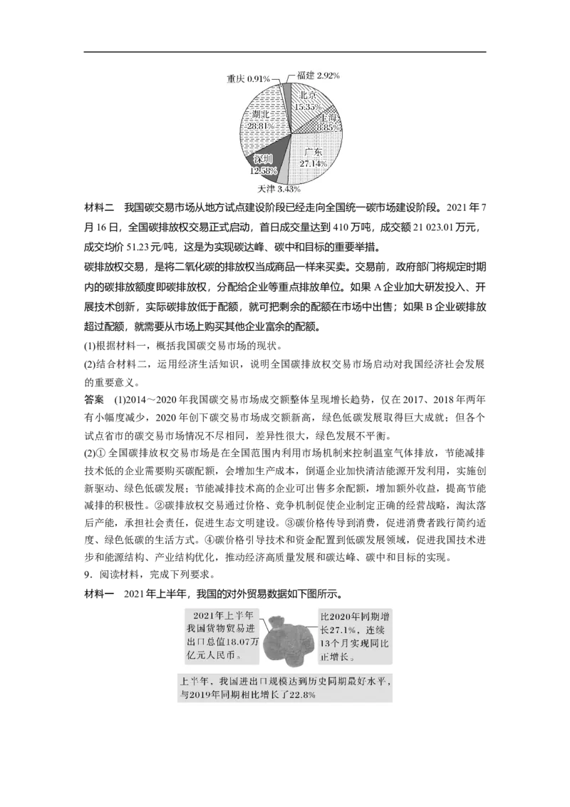 2023年高考政治一轮复习（全国版）第4单元经济生活中的图示图表题专练_8.2025政治总复习_赠品通用版（老高考）复习资料_一轮复习_2023年高考政治一轮复习讲义+课件（全国版）