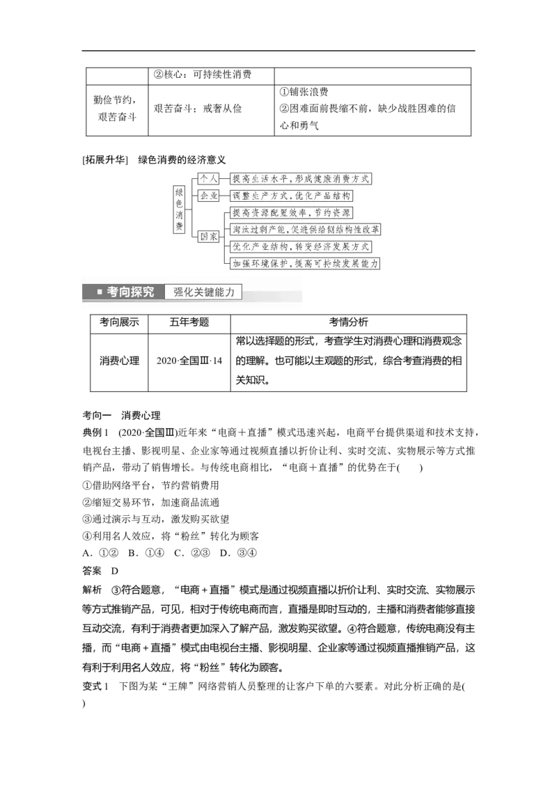 2023年高考政治一轮复习（全国版）第1单元第3课课时1树立正确的消费观_8.2025政治总复习_赠品通用版（老高考）复习资料_一轮复习_2023年高考政治一轮复习讲义+课件（全国版）