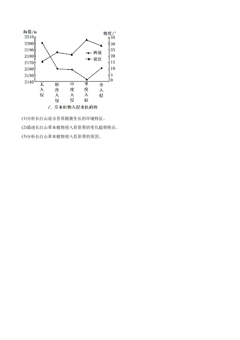 考点巩固卷06自然环境整体性与差异性-2024年高考地理一轮复习考点通关卷（新高考通用）（原卷版）_9.2025地理总复习_2024年新高考资料_1.2024一轮复习
