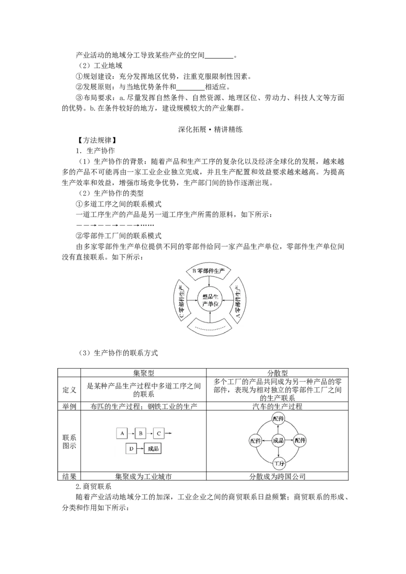 统考版2023版高三地理一轮复习第23讲产业活动的区位条件和地域联系学生用书_9.2025地理总复习_赠品通用版（老高考）复习资料_一轮复习_通用版2023届高三地理一轮复习全册学案