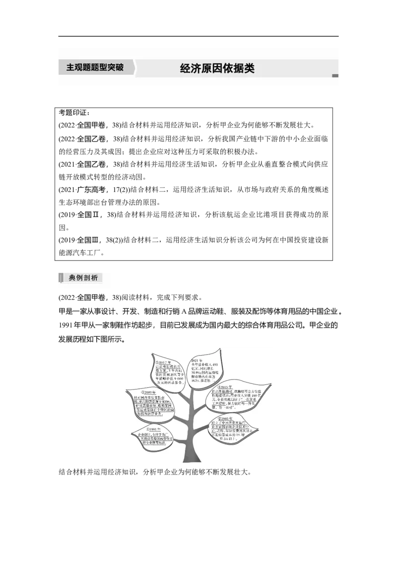 2023年高考政治二轮复习（新高考版）专题4　主观题题型突破　经济原因依据类_8.2025政治总复习_2023年新高考资料_二轮复习_2023年高考政治二轮复习讲义+课件（新高考版）