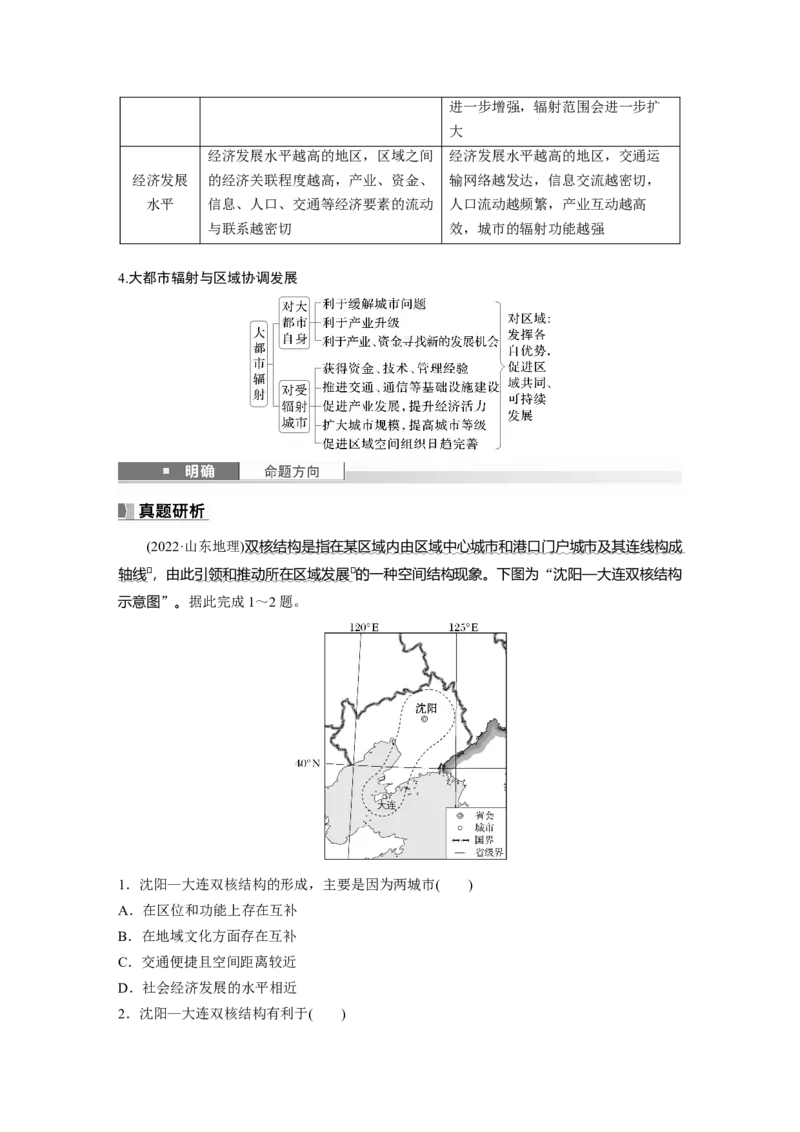 第三部分第二章课时59　大都市的辐射功能&mdash;&mdash;以我国上海为例_9.2025地理总复习_2025年新高考资料_一轮复习_2025高考大一轮复习讲义+练习（完结）_2025高考大一轮复习地理（湘教版）_420