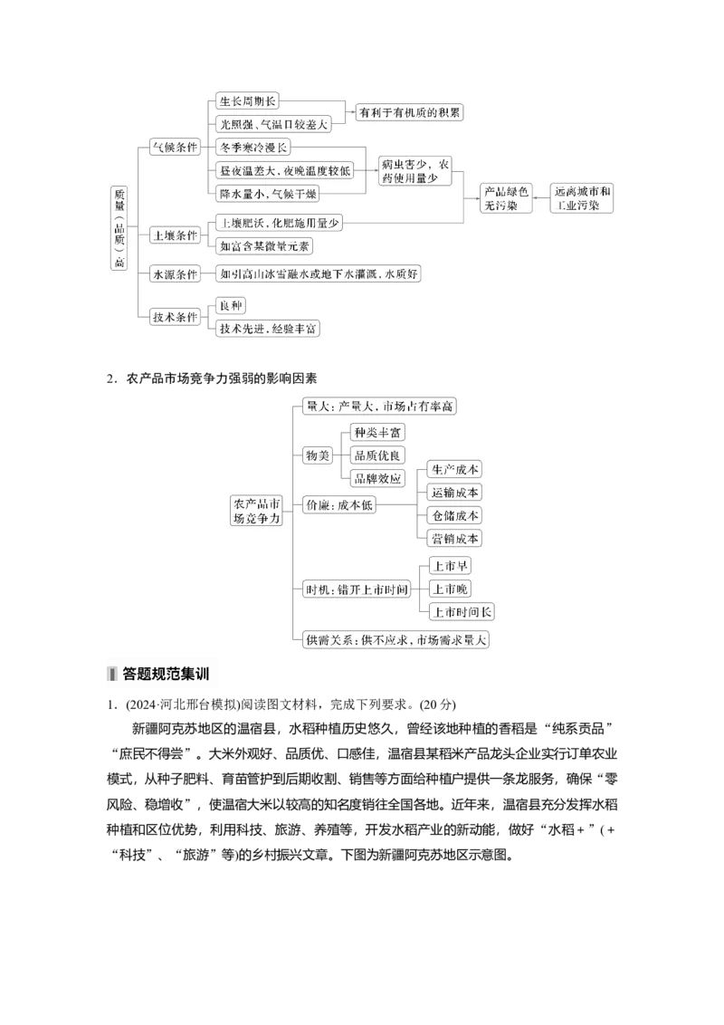 第二部分第三章第1讲课时47　农业区位因素_9.2025地理总复习_2025年新高考资料_一轮复习_2025高考大一轮复习讲义+练习（完结）_2025高考大一轮复习地理（湘教版）_大一轮复习讲义